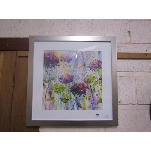 317 - CONTEMPORARY FRAMED PRINT