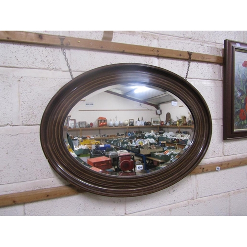 320 - BEVEL EDGE OVAL WALL MIRROR