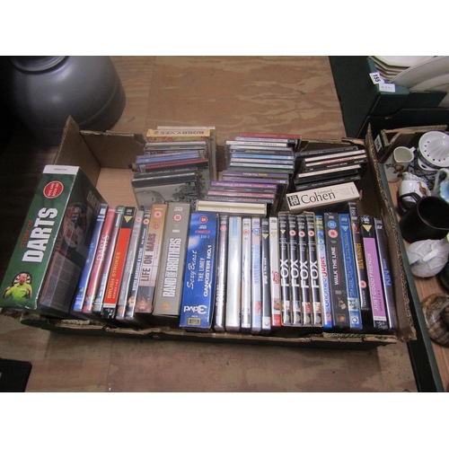 187 - QTY OF DVD'S & CD'S