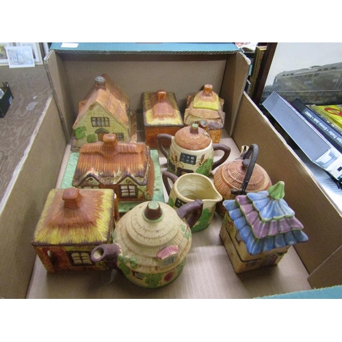 214 - BOX OF COTTAGEWARE TEAWARES