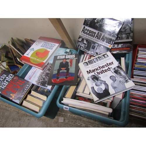 360 - TWO CRATES OF BOOKS