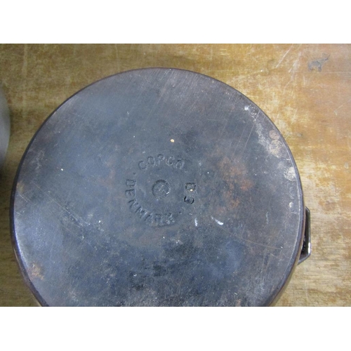 364 - ENAMEL COOKING POT; JAM PAN