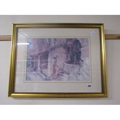 384 - GILT FRAMED RUSSELL FLINT PRINT