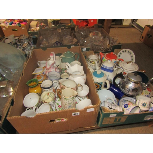 439 - TWO BOXES OF MIXED CHINA TO INCL CHINTZ