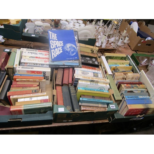 452 - THREE BOXES OF VINTAGE BOOKS