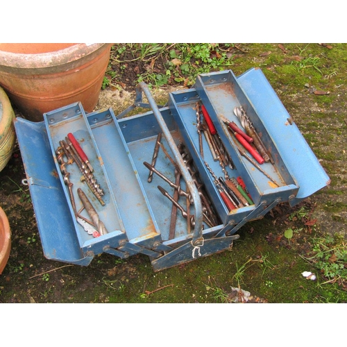 984 - TERRACOTTA POTS AND TOOLBOX