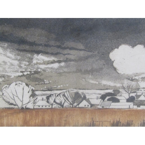 1222 - ROSEMARY PETTET - STORM CLOUD NORFOLK, LIMITED EDITION PRINT, 3/16, F/G, 17CM X 23CM,