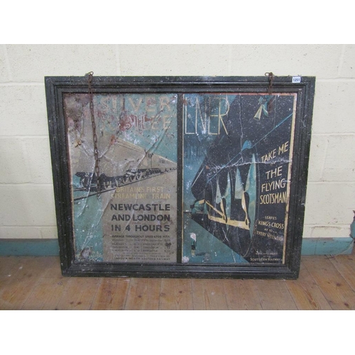 1251 - ADVERTISING SERIES - SILVER JUBILEE LNER, FRAMED, 88CM X 106CM