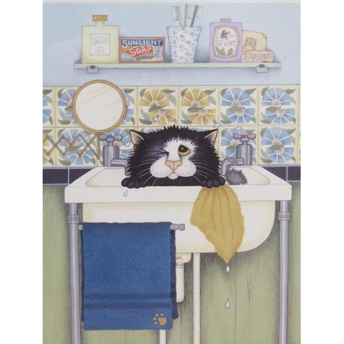 1274 - LINDA JANE SMITH - IN THE SINK, LIMITED EDITION PHOTO LITHOGRAPH 262/600, F/G, 34CM X 25CM