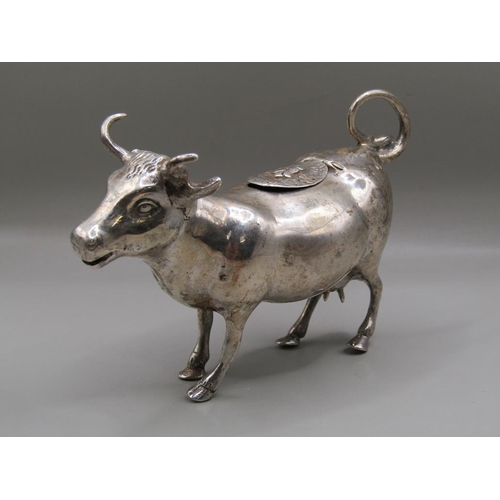 1519 - 20c DUTCH SILVER COW CREAMER 2.8ozt