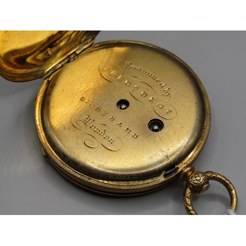 1521 - 14ct GOLD CASED POCKET WATCH