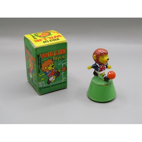 1527 - ROLYKINS WORLD CUP WILLIE BY MARX IN ORIGINAL BOX