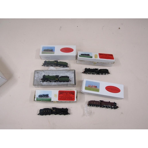 1315 - FIVE BOXED N GAUGE UNION MILLS MODELS LOCOMOTIVES AND TENDERS