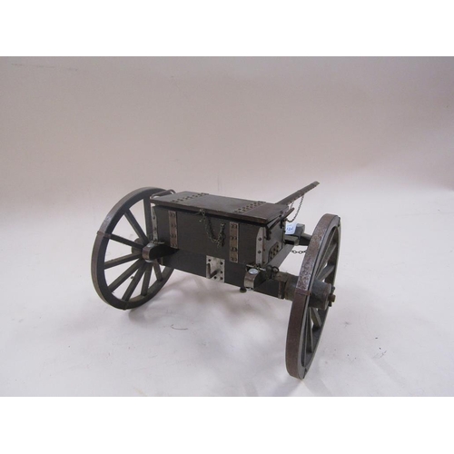 1357 - MODEL OF A WW1 GUN CARRIAGE, 63CM L