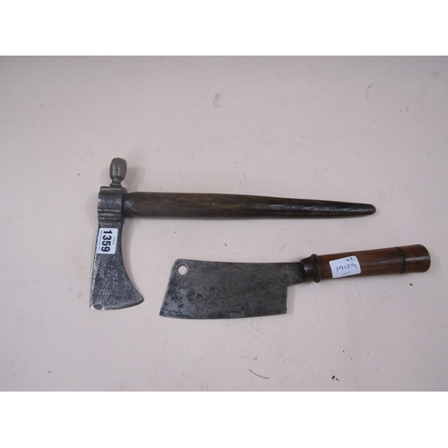 1359 - MEAT CLEAVER; BATTLE AXE