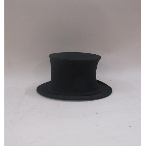 1392 - SILK FOLDING TOP HAT BY SMITH & CO IN ORIGINAL BOX