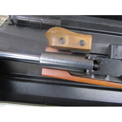 1435 - WALTHER LG MATCH AIR RIFLE IN TRAVELLING BOX AND ACCESSORIES