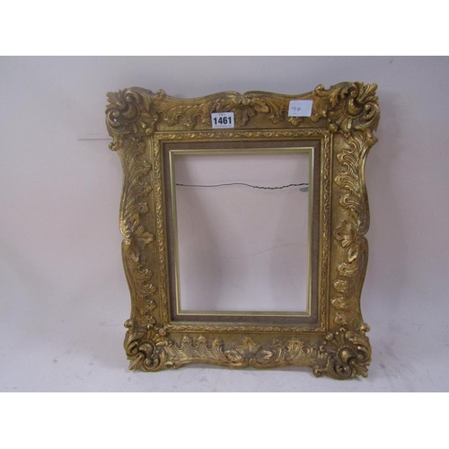 1461 - GILT WOOD PICTURE FRAME, 40CM H, 47CM W