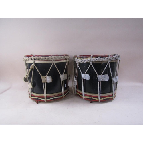 1474 - TWO REGIMENTAL DRUMS AND SEAT LIDS