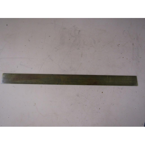 1476 - W.F STANLEY OF LONDON BRASS MEASURE, 62CM L