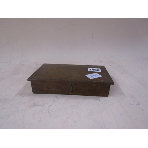 1488 - BOX OF W&T AVERY CONTAINING BALANCE AND WEIGHTS