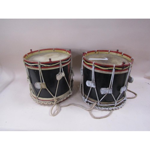 1474 - TWO REGIMENTAL DRUMS AND SEAT LIDS