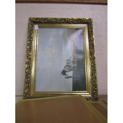 142 - GILT FRAMED EMBROIDERIES ETC