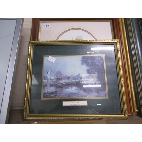 151 - QTY OF FRAMED SAILING SHIP PRINTS