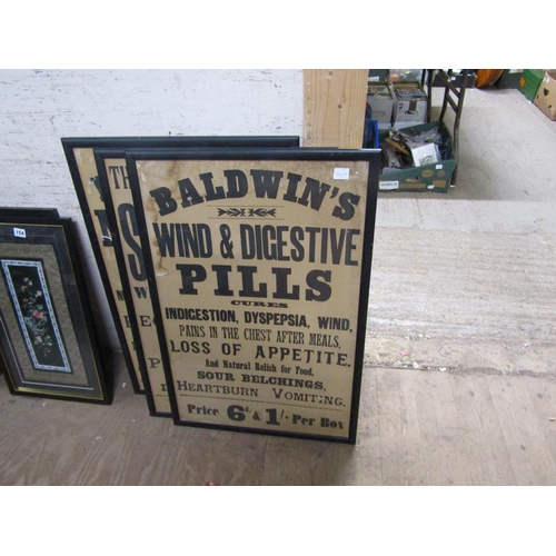 153 - ADVERTISING PRINTS - BALDWIN'S PILLS ETC