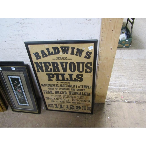 153 - ADVERTISING PRINTS - BALDWIN'S PILLS ETC