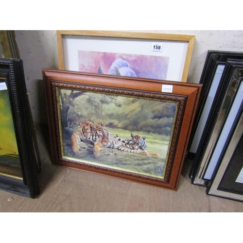 158 - FRAMED PRINTS, WATERCOLOURS ETC