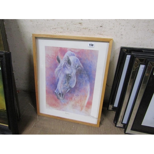 158 - FRAMED PRINTS, WATERCOLOURS ETC