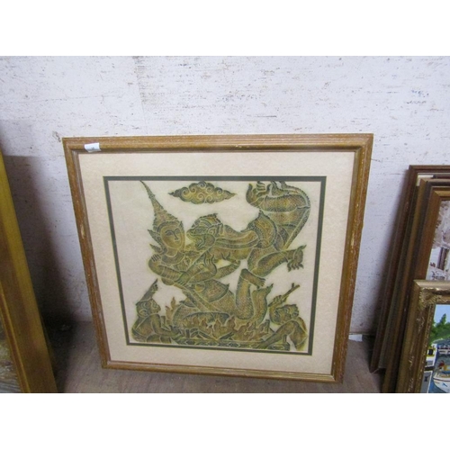 163 - FRAMED ORIENTAL PRINT