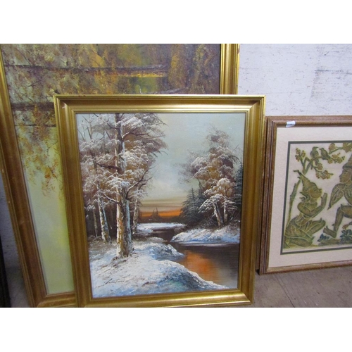 164 - FRAMED OILS