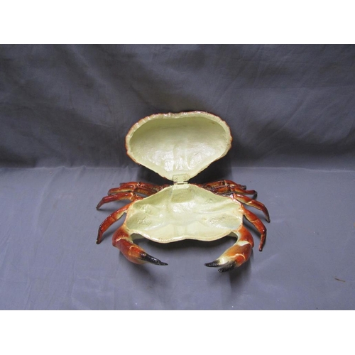 98 - MODERN CAST IRON CRAB BOX