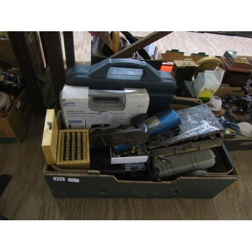 171 - BOX OF TOOLS