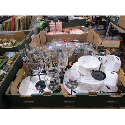 231 - PYREX TABLEWARES, WINE GLASSES