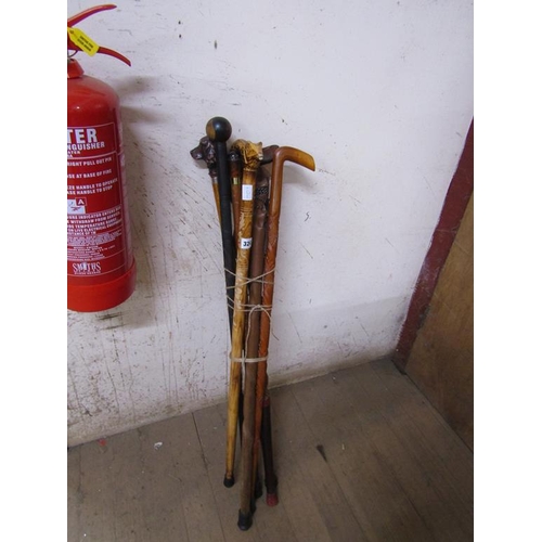 324 - COLLECTION OF WALKING STICKS