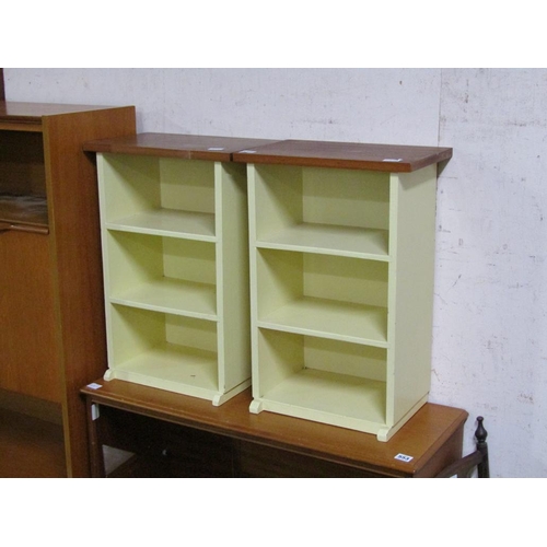 552 - TWO SMALL BOOKCASES