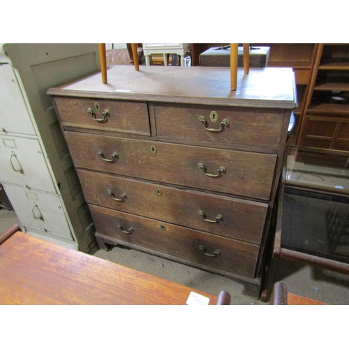 587 - GEORGIAN OAK CHEST