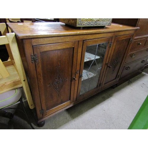 607 - OAK SIDEBOARD