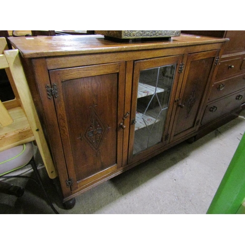 607 - OAK SIDEBOARD