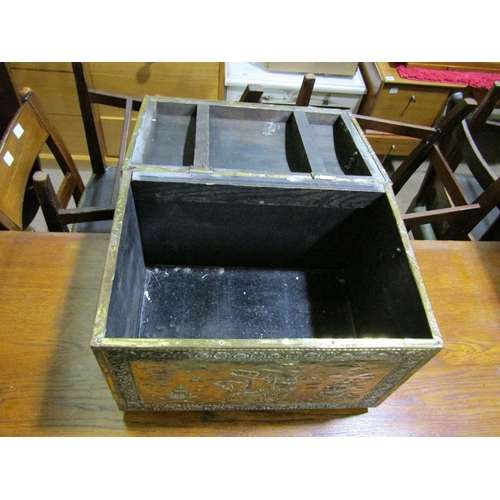 608 - BRASS COAL BOX