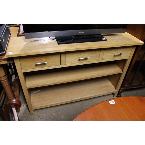 632 - MODERN OAK BOOKCASE