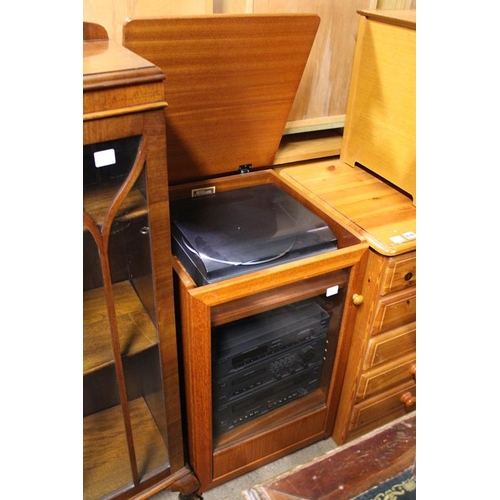 635 - STEREO CABINET AND SONY STEREO