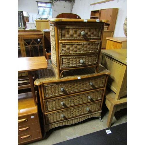 653 - TWO WICKER CHESTS