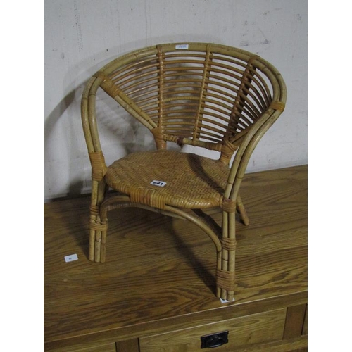 681 - CHILDS WICKER CHAIR