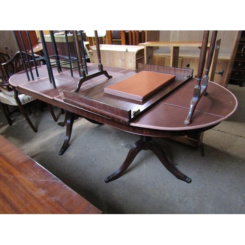 708 - REPRODUCTION D END DINING TABLE