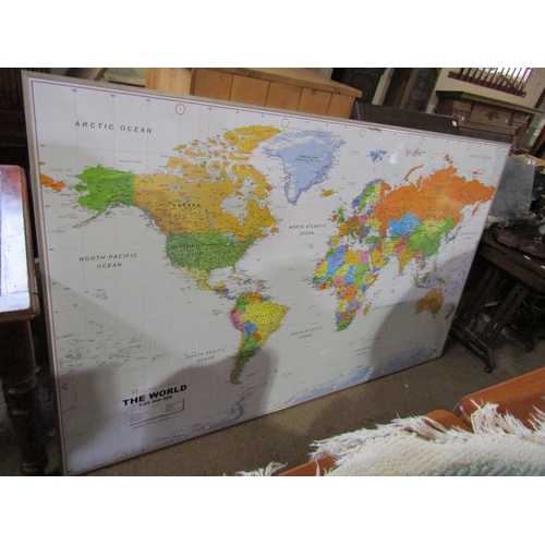 728 - LARGE MAP OF THE WORLD