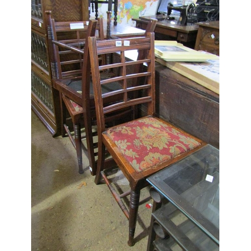 759 - THREE VICTORIAN CHAIRS